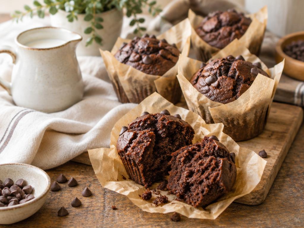 Muffins de chocolate